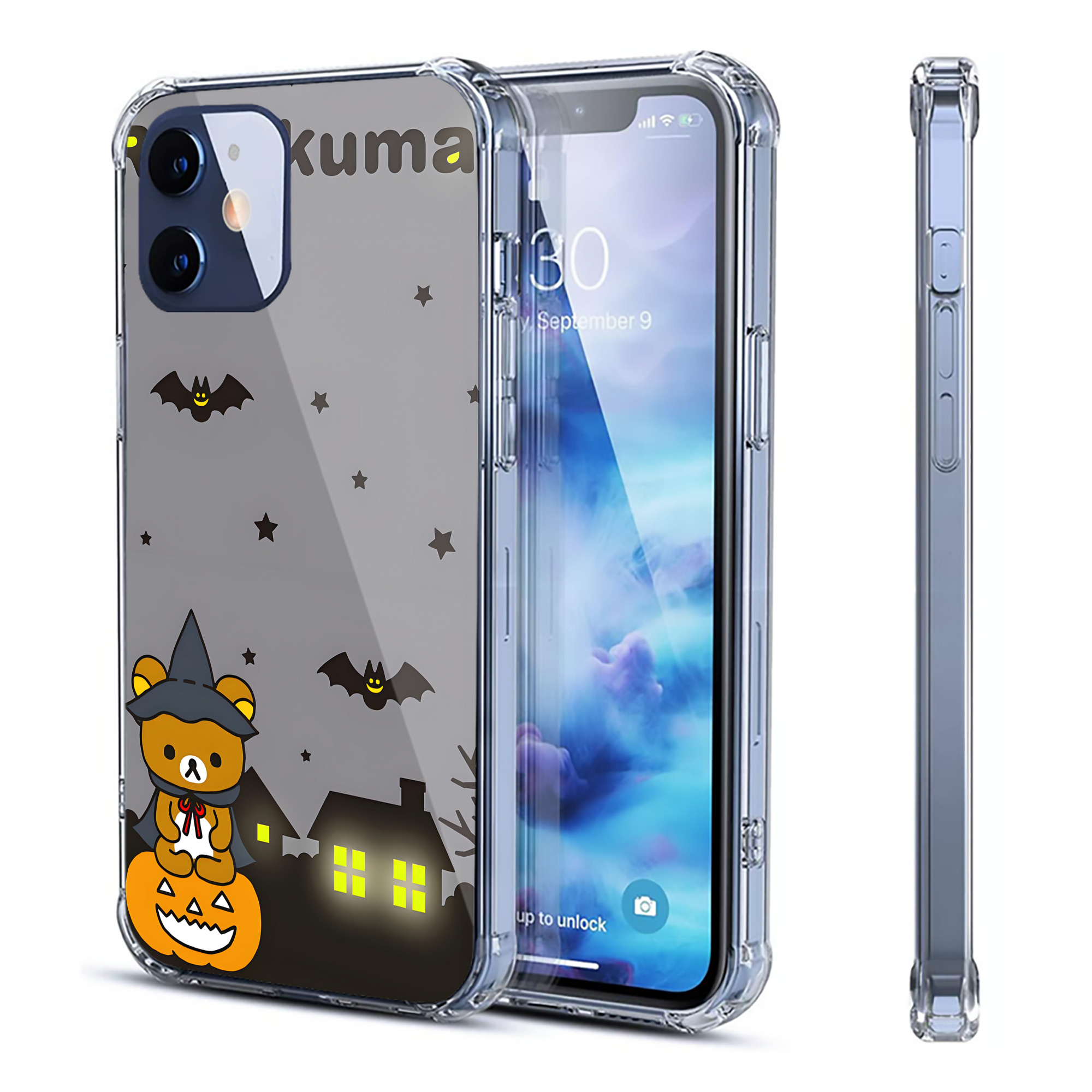 （画像用） リラックマ リラックマ キイロイトリ Rilakkuma Korilakkuma Kiiroitori 【iPhone 12シリーズ対応】透明スマホケース（クリアソフトケース）